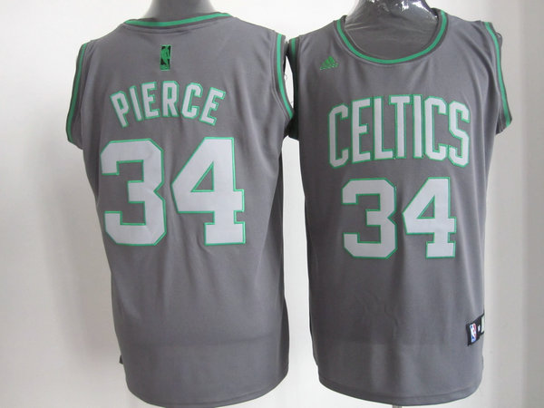  NBA Boston Celtics 34 Paul Pierce Graystone II Fashion Swingman Jersey